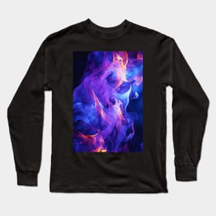 Mystic Purple - Flames of Enchantment Long Sleeve T-Shirt